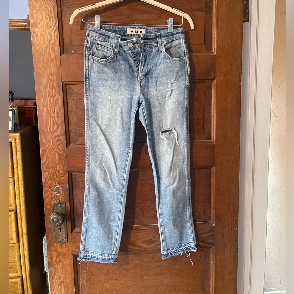 AMO Babe Sweet Cheeks Womens Jeans Size 28
